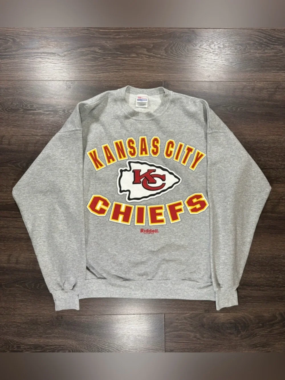 Vintage 1998 Kansas City Chiefs Gray Crewneck Sweatshirt Men’s Size XL